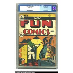 More Fun Comics #59 Rare (Unique?) 15-cent Price Variant (DC, 1940) CGC FR/GD 1.5 Cream to off-white