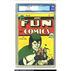 More Fun Comics #62 (DC, 1940) CGC VF 8.0 Off-white to white pages. For over a year during the early