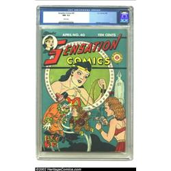 Sensation Comics #40 (DC, 1945) CGC NM- 9.2 White pages. This is an extremely well-preserved copy ("