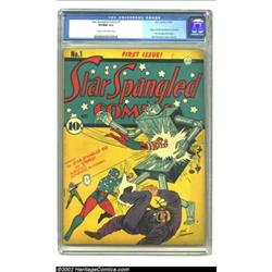 Star Spangled Comics #1 (DC, 1941) CGC VF/NM 9.0 Cream to off-white pages. Here's the first big issu