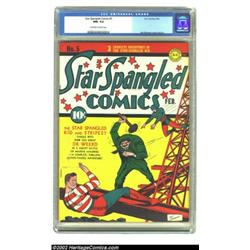 Star Spangled Comics #5 (DC, 1942) CGC NM- 9.2 Off-white to white pages. Get pedigree quality withou