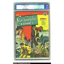 Star Spangled Comics #19 (DC, 1943) CGC VF- 7.5 Off-white to white pages. Simon and Kirby show the G