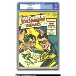 Star Spangled Comics #22 (DC, 1943) CGC VF- 7.5 Off-white to white pages. This issue features an inc