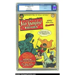 Star Spangled Comics #80 (DC, 1948) CGC VF 8.0 Off-white to white pages. The clean, bright yellow ba