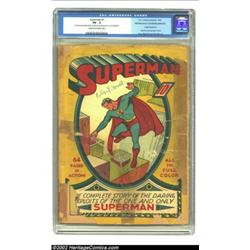 Superman #1 (DC, 1939) CGC PR 0.5 Cream to off-white pages. The one and only Man of Steel gets his o