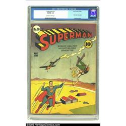 Superman #10 (DC, 1941) CGC VG/FN 5.0 Off-white to white pages. This key issue set the tone for the.