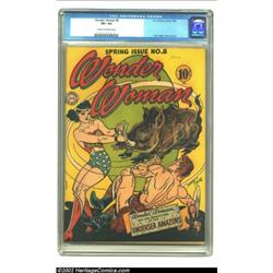 Wonder Woman #8 (DC, 1944) CGC VF+ 8.5 Cream to off-white pages. This has got to be the first and th