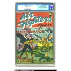 Air Fighters Comics #1 Mile High pedigree (Hillman Fall, 1941) CGC NM- 9.2 Off-white to white pages.