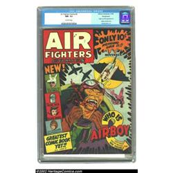 Air Fighters Comics Vol. 1 #2 Pennsylvania pedigree (Hillman Fall, 1942) CGC NM- 9.2 Off-white pages