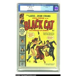 Black Cat #22 File Copy (Harvey, 1950) CGC NM- 9.2 Cream to off-white pages. The Black Cat is joined