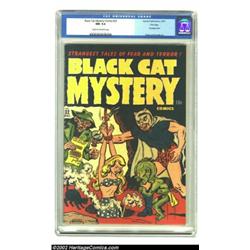 Black Cat Mystery #32 File Copy (Harvey, 1951) CGC NM 9.4 Cream to off-white pages. This bizarre bon