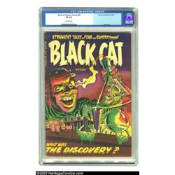 Black Cat Mystery #46 (Harvey, 1953) CGC VF 8.0 Off-white pages. Lee Elias' distinctive style could.