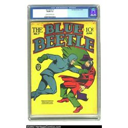Blue Beetle #7 (Fox Features Syndicate, 1941) CGC VG/FN 5.0 Cream to off-white pages. This image rec