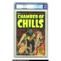 Chamber of Chills #11 File Copy (Harvey, 1952) CGC VF- 7.5 Cream to off-white pages. At this writing
