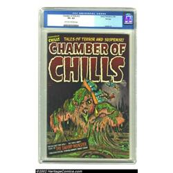 Chamber of Chills #12 Harvey File Copy (Harvey, 1952) CGC VF+ 8.5 Light Tan to Off-white pages. Krem