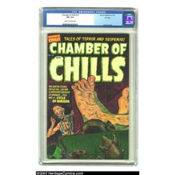 Chamber of Chills #16 File Copy (Harvey, 1953) CGC VF+ 8.5 Cream to off-white pages. CGC has graded.