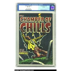 Chamber of Chills #17 File Copy (Harvey, 1953) CGC VF- 7.5 Cream to off-white pages. High-grade copi