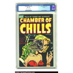 Chamber of Chills #19 File Copy (Harvey, 1953) CGC VF+ 8.5 Cream to off-white pages. Here's another.