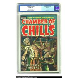 Chamber of Chills #22 File Copy (Harvey, 1954) CGC VF/NM 9.0 Cream to off-white pages. "Bondage, tor