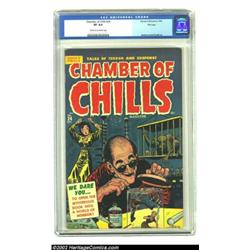 Chamber of Chills #24 File Copy (Harvey, 1954) CGC VF 8.0 Cream to off-white pages. Babe in bondage,