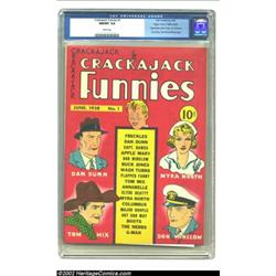 Crackajack Funnies #1 Mile High pedigree (Dell, 1938) CGC NM/MT 9.8 White pages. Here is a truly ama
