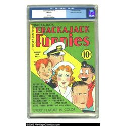Crackajack Funnies #3 Mile High pedigree (Dell, 1938) CGC NM 9.4 White pages. Strip reprints were al