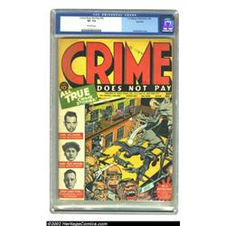 Crime Does Not Pay #23 Rockford Pedigree (Lev Gleason, 1942). CGC VF- 7.5 Off-white pages. An all-ti