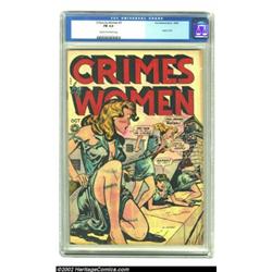 Crimes by Women #3 (Fox, 1948) CGC FN 6.0 Cream to off-white pages. Not only was this book used in S