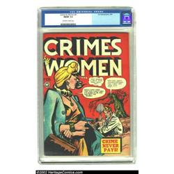 Crimes by Women #5 (Fox, 1949) CGC FN/VF 7.0 Off-white to white pages. Once again the murderous gal.