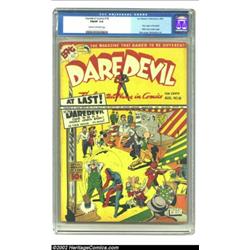 Daredevil Comics #18 (Lev Gleason, 1943) CGC FN/VF 7.0 Cream to off-white pages. There's more to Cha