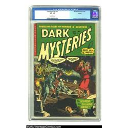 Dark Mysteries #12 Aurora pedigree (Master Publications, 1953) CGC VF- 7.5 Off-white pages. As of th