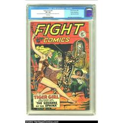 Fight Comics #61 Cosmic Aeroplane pedigree (Fiction House, 1949) CGC VF+ 8.5 Cream pages. This great