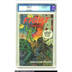 Fight Comics #85 Cosmic Aeroplane pedigree (Fiction House, 1953) CGC VF/NM 9.0 Off-white to white pa