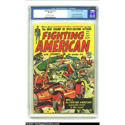 Fighting American #1 (Prize, 1954) CGC VF 8.0 Off-white to white pages. Here is a great copy of the.