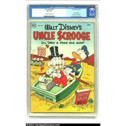 Four Color #386 Walt Disney's Uncle Scrooge (Dell, 1952) CGC VF- 7.5 Cream to off-white pages. Donal