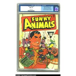 Funny Animals #1 Mile High pedigree (Fawcett, 1942) CGC NM- 9.2 Off-white pages. Captain Marvel gues