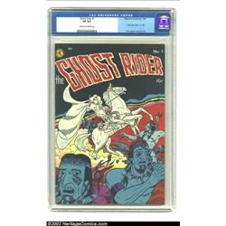 Ghost Rider #1 (Magazine Enterprises, 1950) CGC VF 8.0 Cream to off-white pages. Dick Ayers' cover a