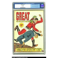 Great Comics #1 (Great Comics Publications, 1941) CGC VF 8.0 Off-white pages. Making their first app