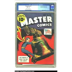 Master Comics #28 Mile High pedigree (Fawcett, 1942) CGC NM- 9.2 Off-white to white pages. To hold t