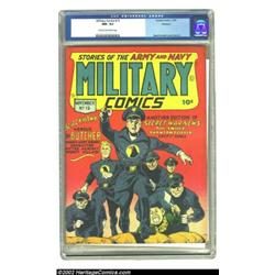 Military Comics #13 Rockford pedigree (Quality, 1942) CGC NM- 9.2 Cream to off-white pages. Blackhaw