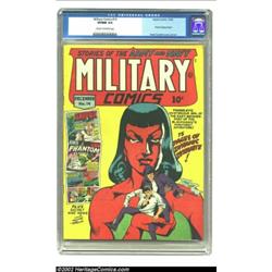 Military Comics #14 (Quality, 1942) CGC VF/NM 9.0 Cream to off-white pages. A seductive brunette tem