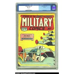 Military Comics #34 Rockford pedigree (Quality, 1944) CGC NM 9.4 White pages. The entire Blackhawk t