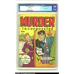 Murder Incorporated #2 (Fox Features Syndicate, 1948) CGC VF 8.0 Off-white to white pages. So far, o