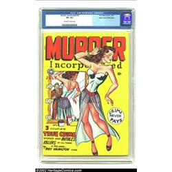 Murder Incorporated #4 Mile High pedigree (Fox Features Syndicate, 1948) CGC VF+ 8.5 Off-white to wh