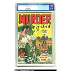 Murder Incorporated #13 (Fox Features Syndicate, 1949) CGC FN 6.0 Cream to off-white pages. Here is.