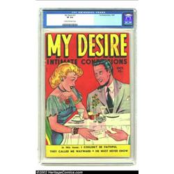 My Desire #31 (Fox Features Syndicate, 1949) CGC VF 8.0 Cream to off-white pages. Whoa -- is she act
