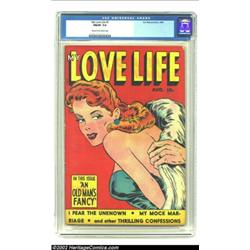 My Love Life #7 (Fox, 1949) CGC FN/VF 7.0 Cream to off-white pages. This issue sports an intense red