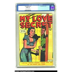 My Love Secret #25 (Fox, 1949) CGC VF/NM 9.0 Cream to off-white pages. Super grade for a Fox book in