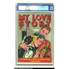 Image 1 : My Love Story #2 "D" Copy pedigree (Fox, 1949) CGC VF- 7.5 Cream to off-white pages. Fox romance com