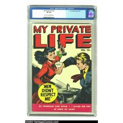 My Private Life #16 (Fox, 1950) CGC VF 8.0 Light tan to off-white pages. It's bad enough we had to s